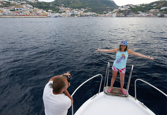 Arriving in Ponza